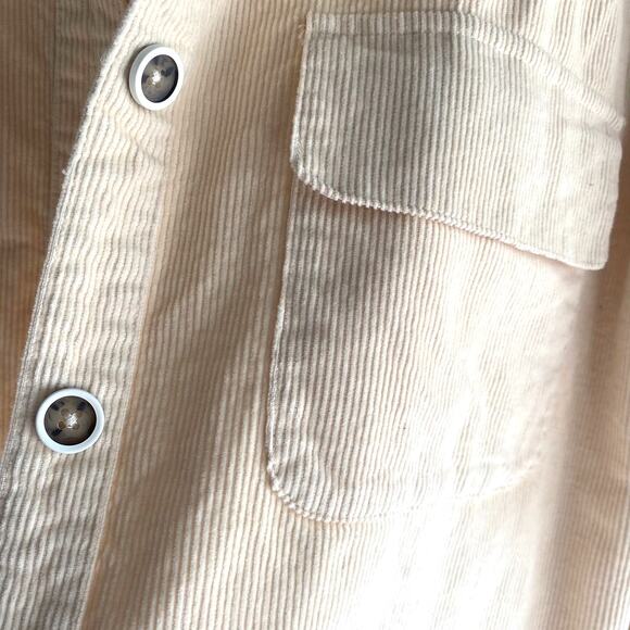 Velvet Heart Corduroy Shacket Shirt Jacket Women XL Cream Utility Western NWOT - Picture 4 of 8